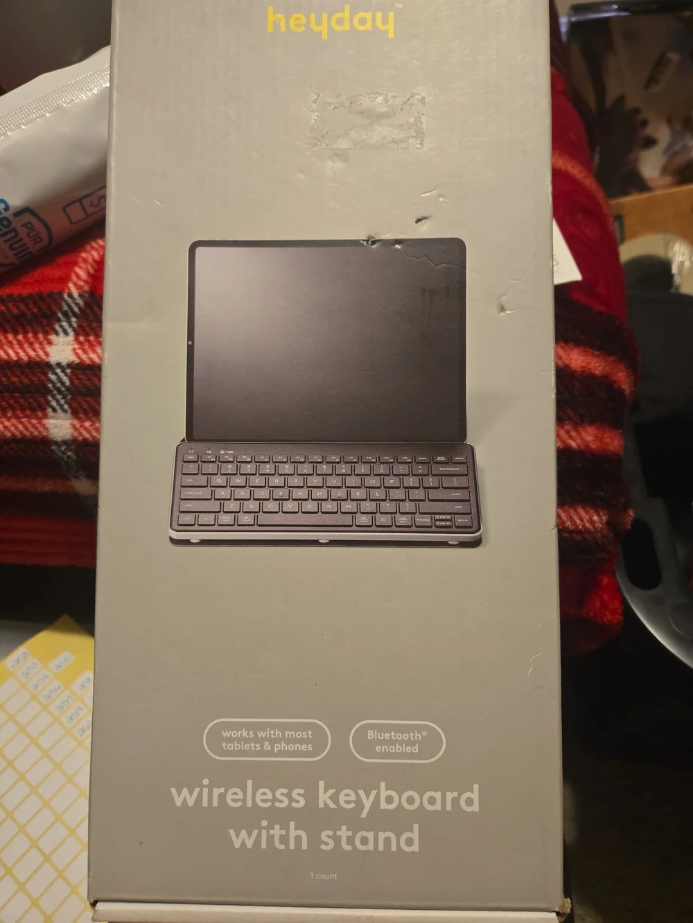 heyday Wireless Bluetooth Tablet Keyboard - Gray